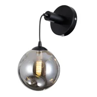 Lampy ścienne - Kinkiet Perlos WL-54456-1A-BK-SMG - Italux - miniaturka - grafika 1