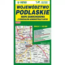Mapa województwa podlaskiego - administracyjno-samochodowa 1:183 000 - Wydawnictwo Kartograficzne - Atlasy i mapy - miniaturka - grafika 1