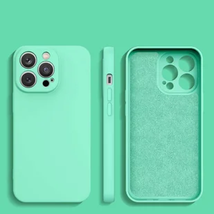 Silicone case etui Xiaomi Redmi Note 11 Pro 5G / 11 Pro / 11E Pro silikonowy pokrowiec miętowozielone - Etui i futerały do telefonów - miniaturka - grafika 2