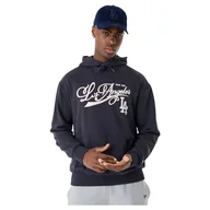 Bluzy męskie - New Era Męska bluza z kapturem Mlb Retro Grphc Os Losdod Nvywhi Los Angeles Dodgers - miniaturka - grafika 1