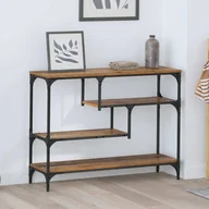 Konsole i sekretarzyki - vidaXL Konsola Stare drewno 100 x 30 x 75 cm Materiał drewnopochodny - miniaturka - grafika 1