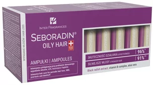 Inter Fragrances Seboradin Niger włosy przetłuszczające się i skłonne do wypadania 14 ampułek po 5,5 ml 7049989 - Szampony do włosów - miniaturka - grafika 1