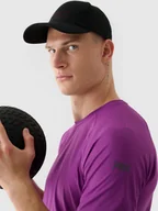 Czapki męskie - 4F Czapka z daszkiem męska 4F x Robert Lewandowski - czarna S/M - miniaturka - grafika 1