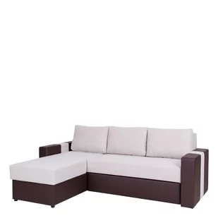 Narożnik z Funkcją Spania i Pojemnikiem Aden Lewy GIB Meble Tkanina Soft 17, Tkanina Kronos 22 - Narożniki - miniaturka - grafika 1