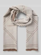 Apaszki i szaliki damskie - Szal z mieszanki wiskozy z frędzlami - miniaturka - grafika 1