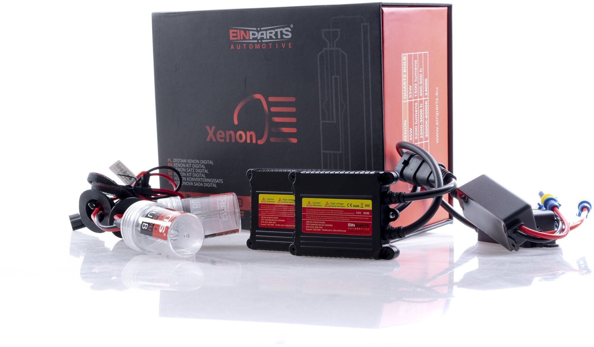 Einparts Automotive ZESTAW XENON CANBUS H1M 6000K SLIM DO ZESTAWÓW HID W SAMOCHODACH BEZ BŁĘDÓW