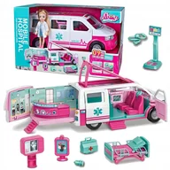 Akcesoria dla lalek - Kamper Auto Medyczne Z Akcesoriami Rozkładaną Przyczepą Oraz Lalką - miniaturka - grafika 1