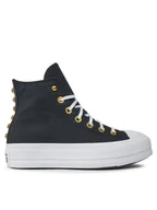 Trampki damskie - Converse Trampki Chuck Taylor All Star Lift Platform Star Studded A05453C Czarny - miniaturka - grafika 1