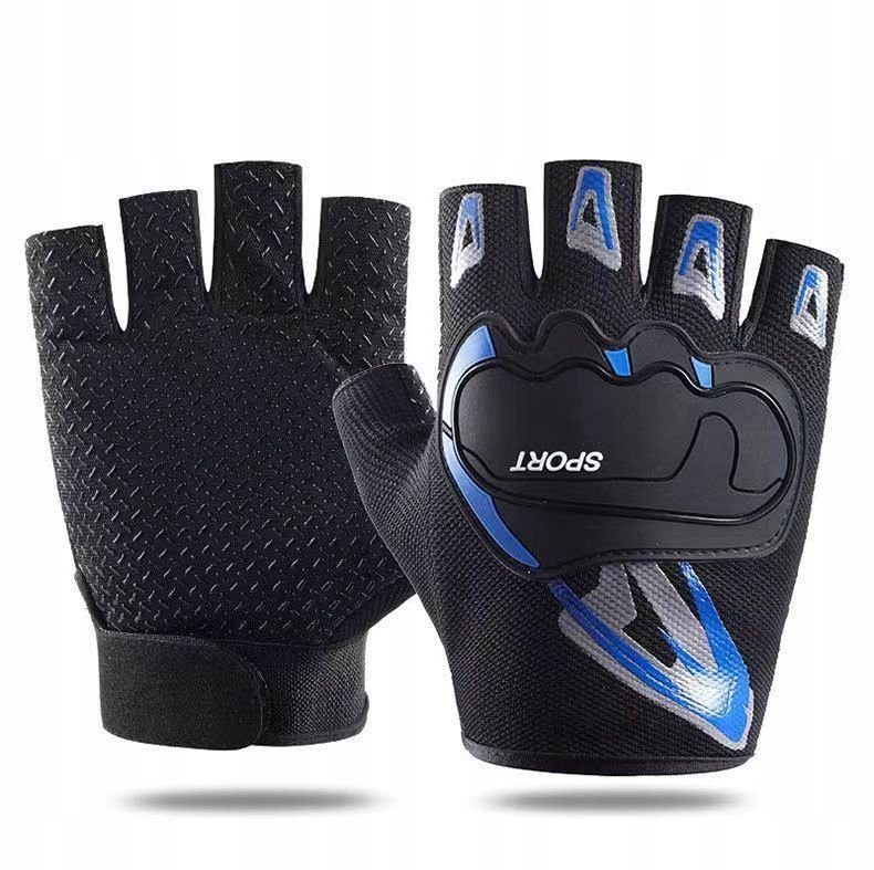 RĘKAWICZKI ROWEROWE BEZ PALCÓW L WYGODNE SPORTLETNIE LEKKIE ANTYPOŚLIZGOWE