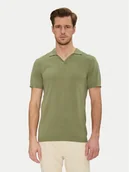 Koszulki męskie - Blend Polo 20718362 Zielony Regular Fit - miniaturka - grafika 1