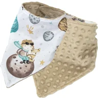 Śliniaki i fartuszki - Kerstin ŚLINIAK APASZKA MINKY BAWEŁNA NA RZEPY MIĘKKI 2w1 - miniaturka - grafika 1