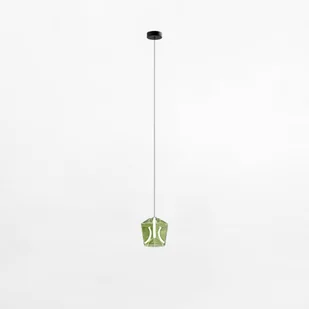 Lampa wisząca ledowa z zielonym kloszem MD3350-1BL/GR z serii COLORE - Lampy sufitowe - miniaturka - grafika 1