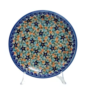 Ceramiczny talerz głęboki 22,5 cm Ceramika Bolesławiec - Dekoratorstwo - miniaturka - grafika 1