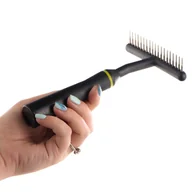 Szczotki i furminatory - GROOM DOG UNDERCOAT RAKE LONG - PROFESJONALNE ZGRZEBŁO DLA PSA 1,5CM - miniaturka - grafika 1