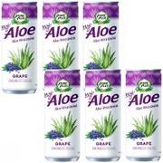 Soki i napoje niegazowane - Pure Plus Napój z aloesem Aloe Vera Drink Winogrono zestaw 6 x 240 ml - miniaturka - grafika 1