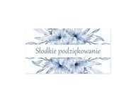 Gadżety na imprezę - Naklejki na pudełka na ciasto z kwiatami - 30 szt. - miniaturka - grafika 1