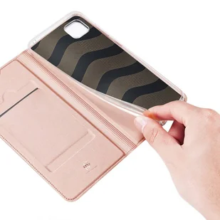 Dux Ducis Skin Pro kabura etui pokrowiec z klapką Huawei Y5p różowy - Etui i futerały do telefonów - miniaturka - grafika 6