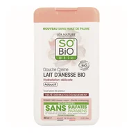 Kosmetyki do kąpieli - SO'BiO etic Krem pod prysznic i do kąpieli Mleko Ośle bez sulfate 450 ml - miniaturka - grafika 1