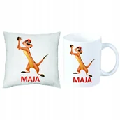 Gadżety dla niej i dla niego - ZESTAW PREZENT PODUSZKA + KUBEK TIMON I PUMBA - miniaturka - grafika 1