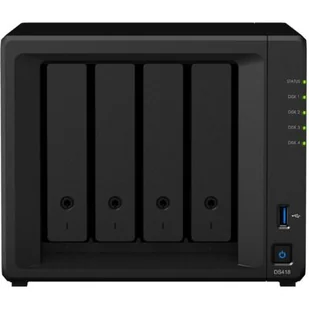 Synology DS418 4x0HDD 2GB 4x1.4Ghz 2xGbE 2xUSB DS418 - Dyski serwerowe - miniaturka - grafika 1