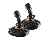 Kontrolery gier na PC - Thrustmaster T.16000 M FCS Space SIM Duo Joystick, czarny/pomarańczowy 2960815 - miniaturka - grafika 1