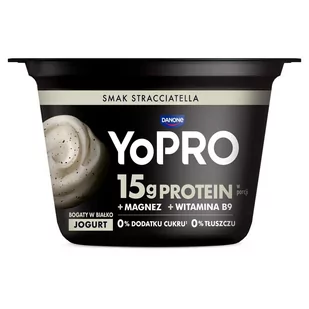 Danone YoPro Jogurt smak stracciatella 160 g - Kefiry, jogurty, maślanki - miniaturka - grafika 1