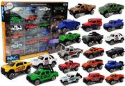 Samochody i pojazdy dla dzieci - Import LEANToys Zestaw Auta Terenowe Jeep Resoraki Różne Kolory 20 Sztuk 7612 - miniaturka - grafika 1