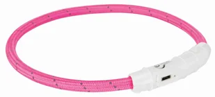 TRIXIE Pierścień USB z lampą błyskową - różowy - Pozostałe akcesoria dla psów - miniaturka - grafika 1
