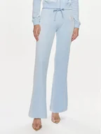 Spodnie sportowe damskie - Juicy Couture Spodnie dresowe Heritage Dog JCBBJ223814 Błękitny Slim Fit - miniaturka - grafika 1