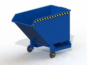 Pojemniki przemysłowe - Koleba Samowyładowcza Ce 250L Z Kołami Czerwony - miniaturka - grafika 1