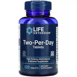 Life Extension Two-Per-Day Tablets - 120 Tablets - Witaminy i minerały dla sportowców - miniaturka - grafika 1