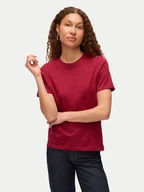Koszulki i topy damskie - Vero Moda T-Shirt Paulina 10316991 Czerwony Regular Fit - miniaturka - grafika 1