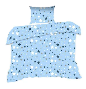 Pościel 140x200 gwiazdki niebieska Kids - Pościel dla dzieci - miniaturka - grafika 1
