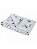 Kołdry i poduszki dla dzieci - Bonjour Cherie Kołderka średnia bambusowa 75/100 Królik astronom - miniaturka - grafika 1