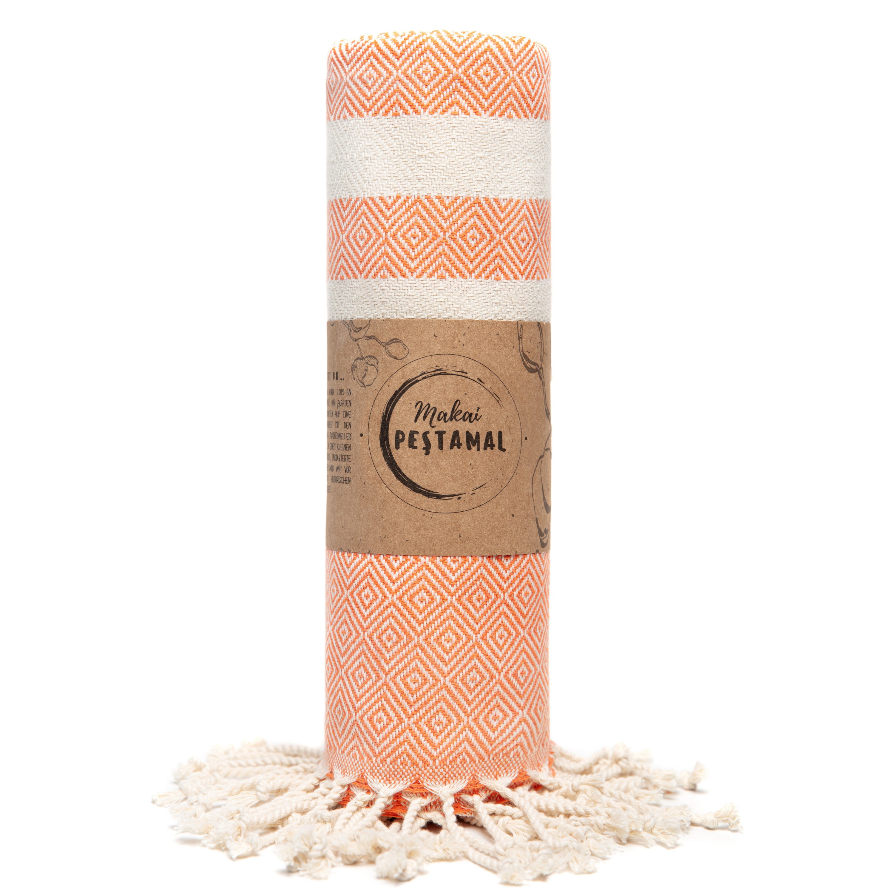 Makai ręcznik do łaźni tureckiej 100% bawełna ręcznik plażowy XXL 95x200cm ręcznik do sauny fouta przytulny koc ręcznik kąpielowy koc piknikowy ręcznik do jogi ręcznik prysznicowy (brzoskwiniowy pomarańczowy, bawełna)