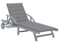 Leżaki ogrodowe - Elior Jasnoszary ogrodowy leżak G2-C98 - miniaturka - grafika 1