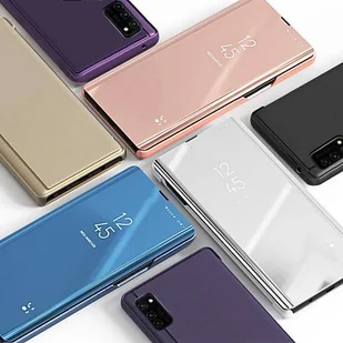 Clear View Case futerał etui z klapką Samsung Galaxy A72 4G różowy - Etui i futerały do telefonów - miniaturka - grafika 5