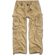 Spodnie męskie - Brandit Spodnie dresowe Pure Vintage Trousers Czarny, kolor: beżowy , rozmiar: l 1003-3 - miniaturka - grafika 1