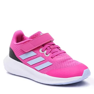 Buty dla dziewczynek - Buty adidas Runfalcon 3.0 Sport Running Elastic Lace Top Strap Shoes HP5874 Różowy - grafika 1