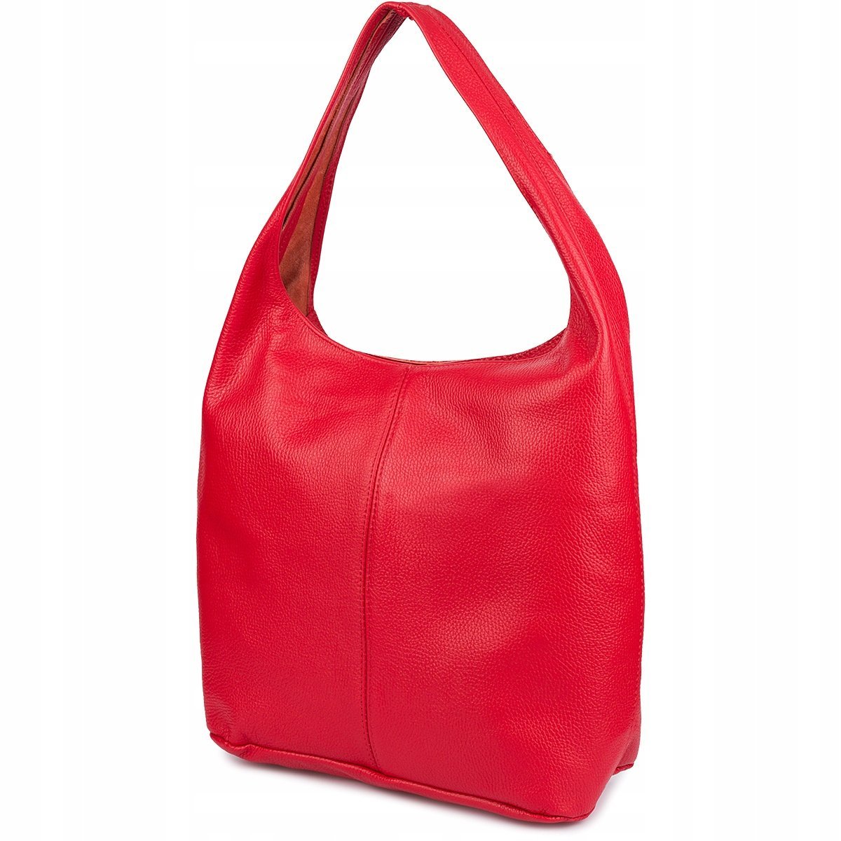 Torebka skórzana damska duża A4 shopperka klasyczna na ramię włoska skóra