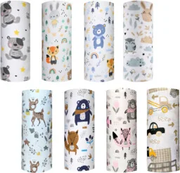 Pieluszka tetrowa dla niemowląt - miękka i chłonna - materiał bezpieczny dla skóry dziecka - wielorazowa pielucha w ciekawe wzory - Meble i wyposażenie gabinetów medycznych - miniaturka - grafika 1