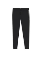 Spodnie męskie - BOSS Joggery 30696 Czarny Comfort Fit - miniaturka - grafika 1