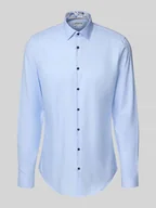 Koszule męskie - Koszula biznesowa o kroju slim fit z kołnierzykiem typu kent - miniaturka - grafika 1
