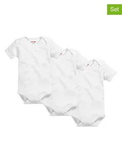 Body dla niemowląt - Playshoes Body (3 szt.) w kolorze białym - grafika 1