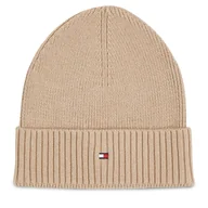 Czapki męskie - Czapka Tommy Hilfiger Flag AM0AM12796 Beżowy - miniaturka - grafika 1