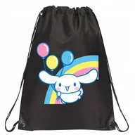 Torby szkolne - P123 PLECAK WOREK NA BUTY TORNISTER CINNAMOROLL MANGA JAKOŚĆ CZARNY - miniaturka - grafika 1