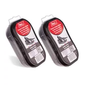 Środki do obuwia i ubrań - 2x Gąbka do polerowania butów palc czyścik samonabłyszczający duży - miniaturka - grafika 1