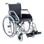 Ortezy, stabilizatory i opaski elastyczne - Wózek inwalidzki BASIC Wózek inwalidzki BASIC ręczny czarny - miniaturka - grafika 1