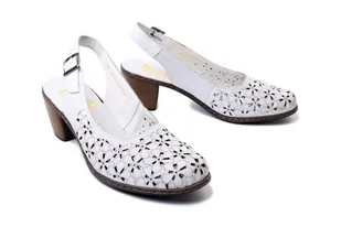 RIEKER 40981-80 white, czółenka damskie - Rieker - Czółenka - miniaturka - grafika 1