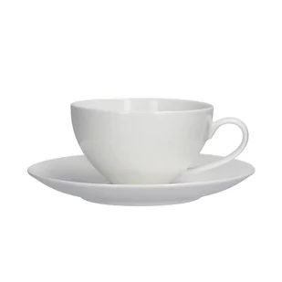 Zestaw 4 Filiżanek Ze Spodkiem 350 Ml Essenziale La Porcellana Bianca - Filiżanki - miniaturka - grafika 1